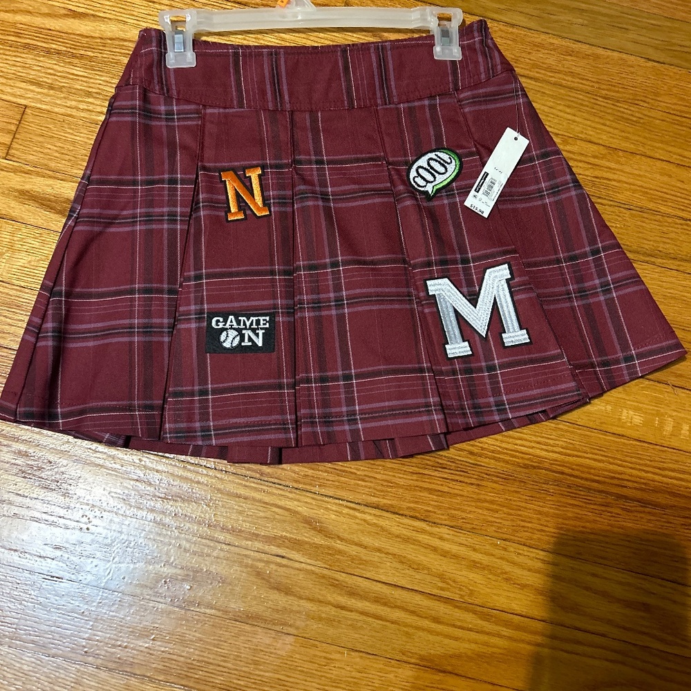 No boundaries School pride plaid miniskirt
